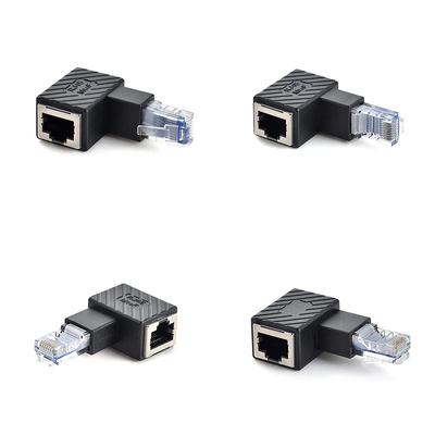 90 Grad 270 Grad nach oben, unten, links, rechts, Mehrwinkel-Rj45-Stecker auf Buchse, LAN