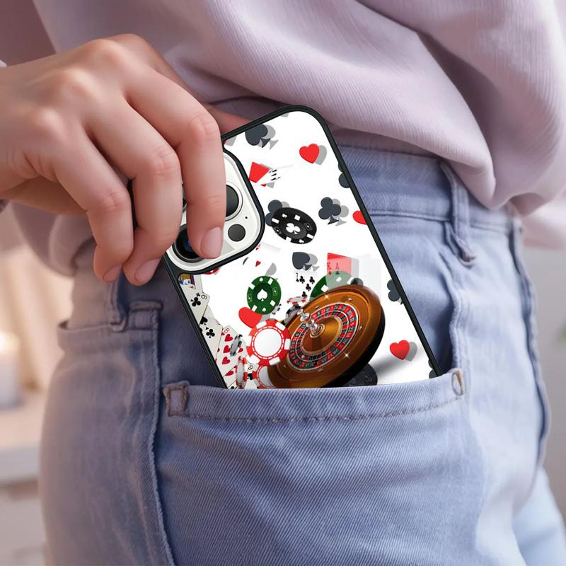 Dices Poker Casino Phone Case For iPhone 17 Air 15 16e 14 13 Pro Max Coque 12 11 Pro Max PLUS Cover