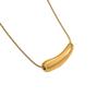 2024 Minimalist Hip Hop Necklace: Eggplant & Chili Pendants on Luxury Snake Bone Clavicle Chain