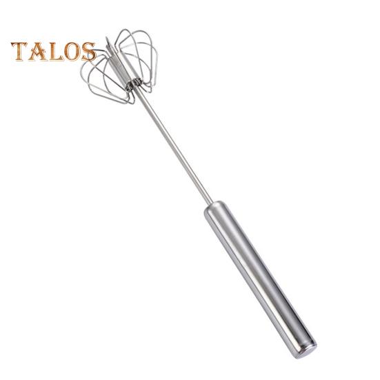 Stainless Steel Semi-Automatic Egg Beater Whisk Non-Stick Hand Push Mixer Tool for Cooking Kitchen Home Manual Rotating Egg Shaker Blender