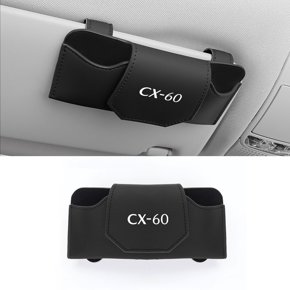 CX-60 Sunglass Holder, Glasses Holder, CX-60, CX60, Suitable for Cars, Glasses Case, Easy to Compatible with CX-60