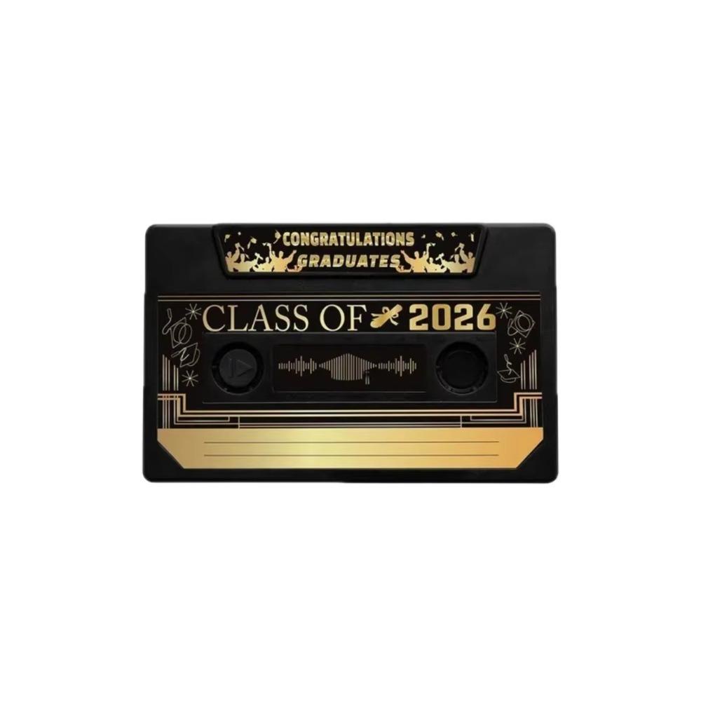 

Audio Message Retro Cassette Card Class of 2026 Graduation Keepsake Card Graduation Gift чёрный