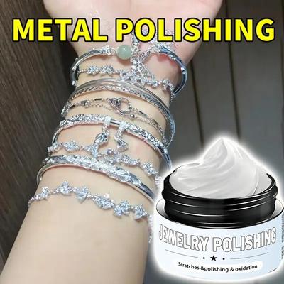 Schmuckpolieren-Oxidation & Anlaufen entfernen, Glanz goldener silberner Ringe & Armbänder wiederherstellen-Schmuckpoliercreme,Schmuckpflege