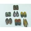 Natural Bloodstone Jasper Matched Pair Mix Cabochon Loose Gemstone 7Pair Lot C-3326