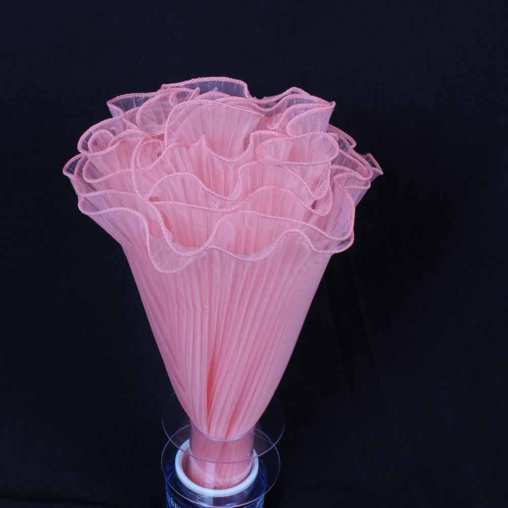 28cmx4Yards Flower Bouquet Wrapping Pearl Wave Yarn Pearl Edges Gift Packaging Supply Lace Mesh Material Bouquet Wrapping Paper
