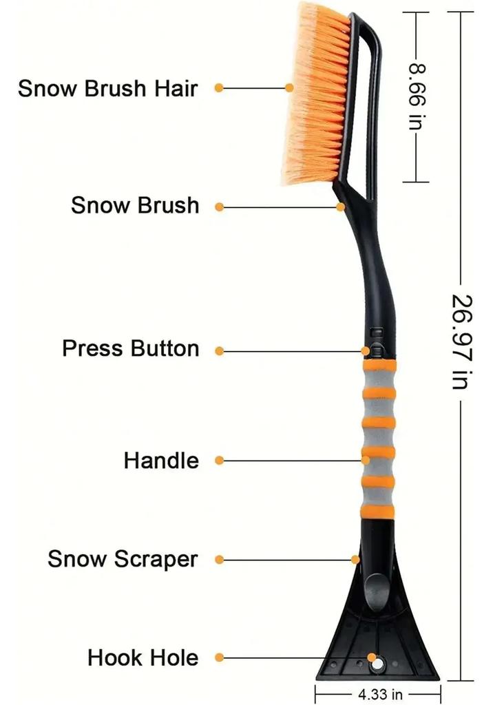 Xiaomi Snow Brush and Ice Scrapers 2-in-1 Detachable Shovel Design for Car Windshield Snow Removal Tool for Cars Trucks SUVs