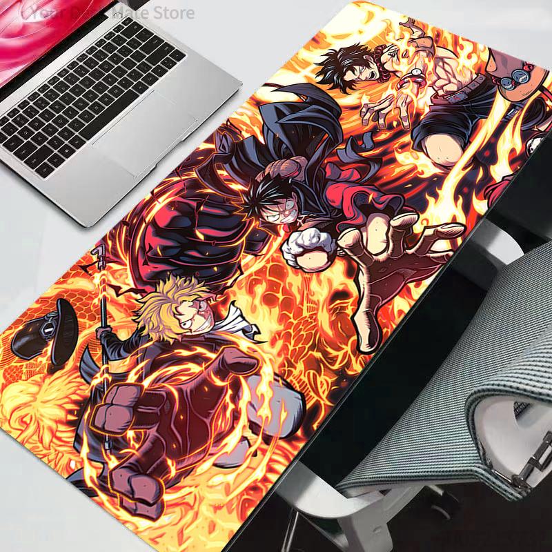 Mouse Pad One Piece Anime Gaming Accessories Varmilo Keyboard Desk Mat Gabinete Gamer Carpet Mousepad Mats Durable
