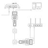 RJ45 Splitter Adapter 1 til 2 Veier Doble Hunnporter CAT5/6/7 LAN Ethernet-kabel