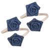Flexible Fabric Curtain Clip Floral Twist Design Holdbacks for Drapes Home Decors Perfect for Office,Pack of 2
