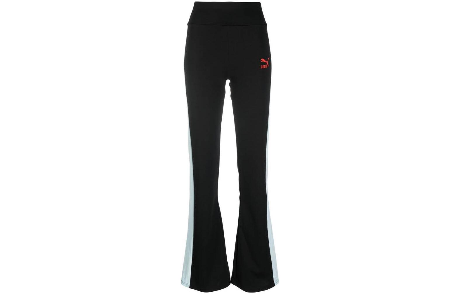 PUMA ESSENTIALS Knitted Sweatpants Women s Black Moderate Straight Fit Pants 536629-01 L