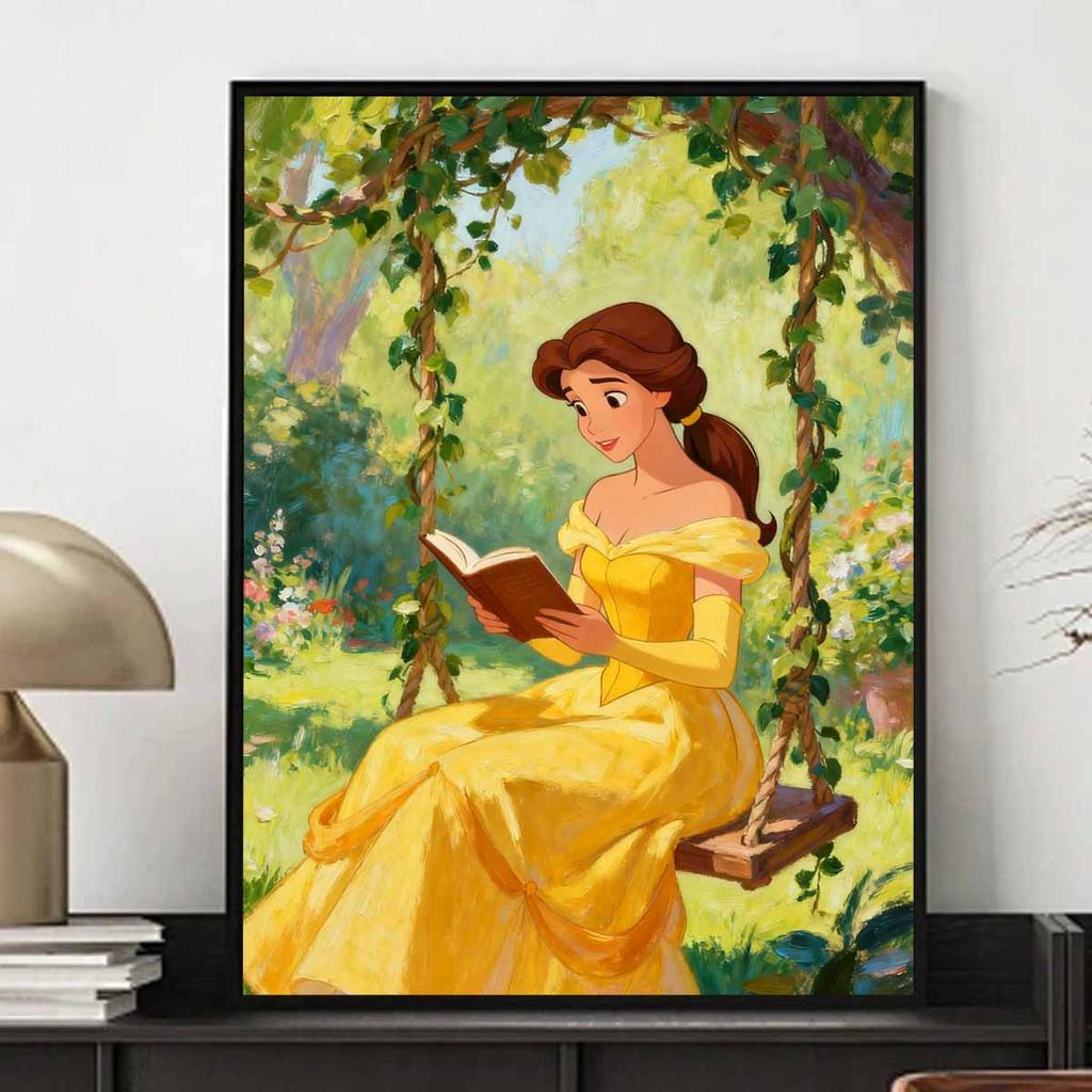 Diamond painting set Disney full diamond 5D Belle reading diamond art home decoration creative handicrafts