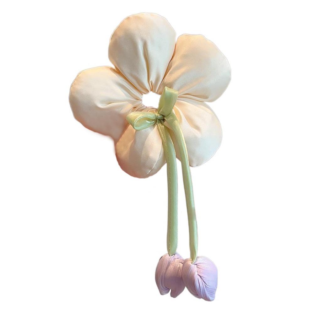 Elastisches Tulpenblumen Haarband Schleife Floral Kopfband Mode Haargummi Frauen Mädchen