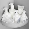 Eck-Duschregal für Dreieck-Aufbewahrungsorganizer Wandmontierter Klebe-Shampoo-Halter Badezimmer Küche Aufbewahrung R