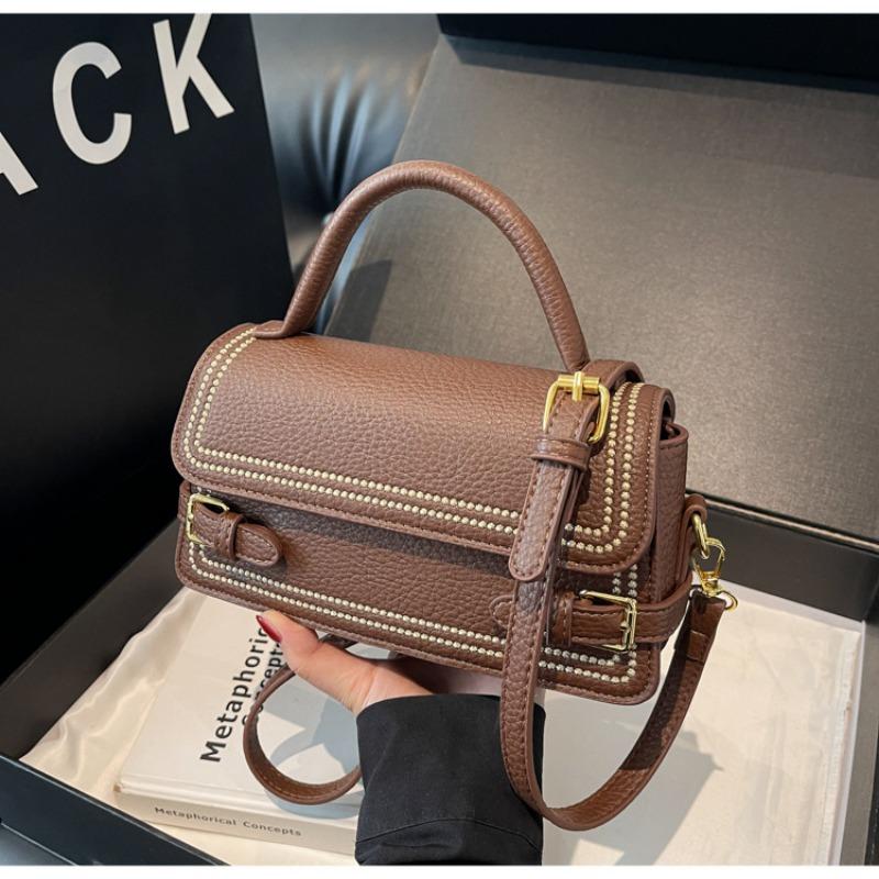 Fashion Small Square Bag Handbag Women's New High-end Texture Shoulder Bag Fashion Simple Messenger Bag
