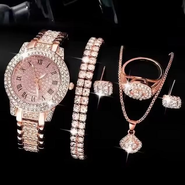 

Gypsy Star Diamond Women S Bracelet Watch Set Steel Belt Full Diamond Quartz Women S Watch Watch large price
