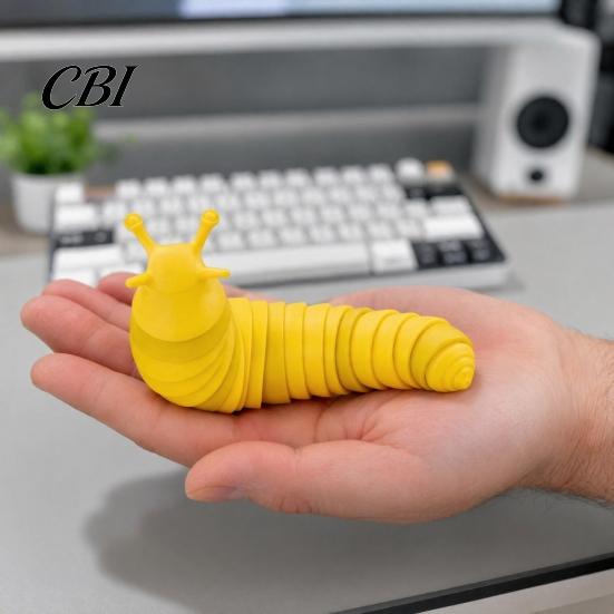 Kids Stress Relief Toy Sensory Slug Fidget Toys, Mini Toys for Adults & Party Favors, For Cute Autistic Children, Age 3+ Toddler Easter Basket