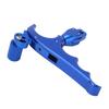 Compound Bow Release Aid Portable 360 degrees  Rotatable Aluminum Alloy Thumb Archery Release Aids Blue
