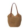 Lazy Wind Cotton Thread Woven Bag Women's Summer New Seaside Vacation Beach Bag Large Capacity Shoulder Tote Bag