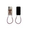 Sweet Burgundy Bow Makeup Mirror Is Suitable for Apple 17promax Mobile Phone Case Iphone16pro New 1.
