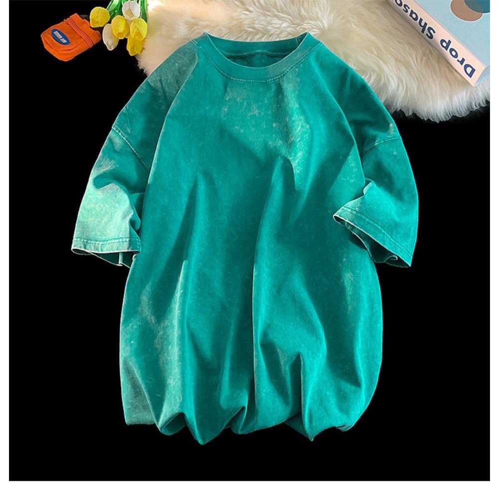 Качественная мужская футболка оверсайз с кислотной стиркой, винтажные футболки, уличная одежда, футболки с минеральной стиркой, для мальчика, свободные, роскошные топы 2XL