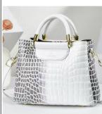 Women‘s Crocodile Pattern Tote Bags with Top Handle Crossbody Purses Handbag and Purse Faux Patent Leather Top-handle Work Shoulder Satchel  for Women
