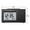 LED Clock for Prayers with Blue Backlight Tabletop Alarm Clock Azan Sound Reminder Azan Time Hijri & Gregorian Calendars