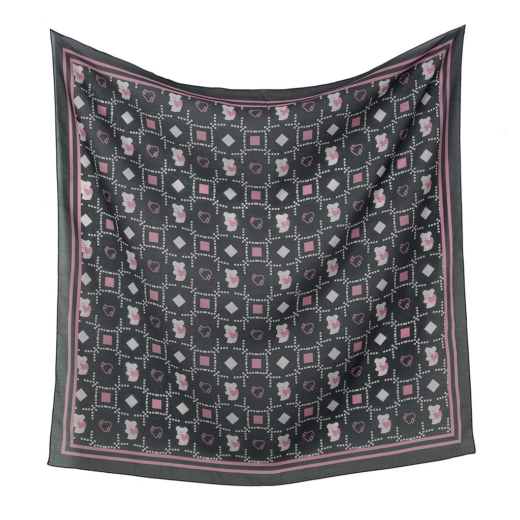 Neuer floral bedruckter 110 Quadratischer Schal Damen Muslimische Hijabs Schal Halstuch Halstuch Schals Kopftuch Bandanas Stirnband Stirnbänder
