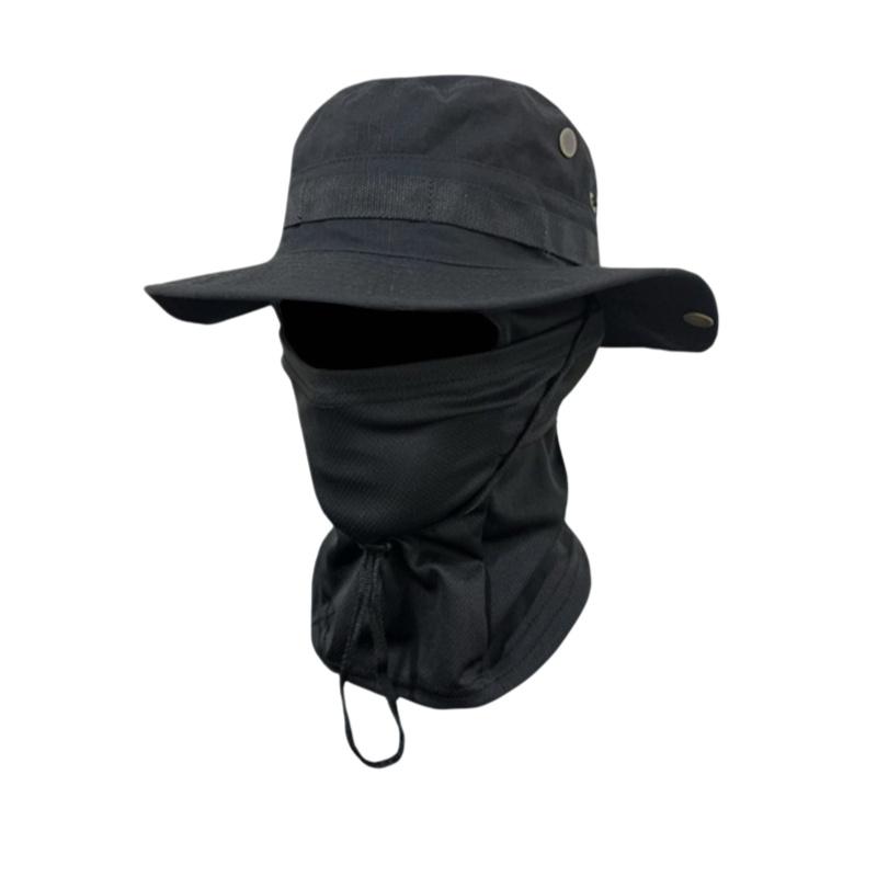 UV-Schutz Breitkrempiger Hut Herren Sonnenschutz Boonie-Kappe Outdoor Wandern Camping Anglerhut Sonnenhut Fischerhut