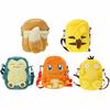Snorlax Charmander Pikachu Eevee Psyduck Plush Backpack Kids Bag Zipper