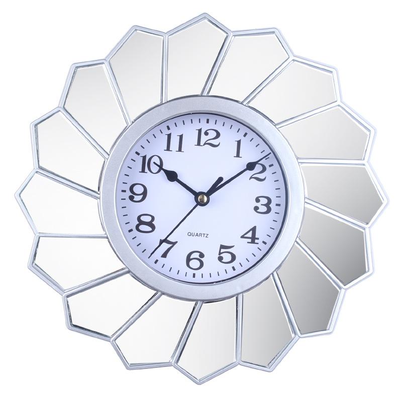 Clock Wall Clock Living Room Creative North Clock Bedroom Modern Simple Pastoral Home Silent Quartz Clock