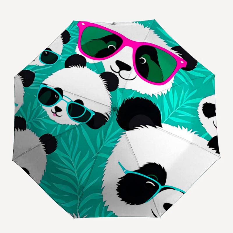 

1pc Panda SunglassesAutomatic Open/close Umbrella, 8-Rib sturdy structure, Portable Travel Umbrella, Parties, Everyday Usec90
