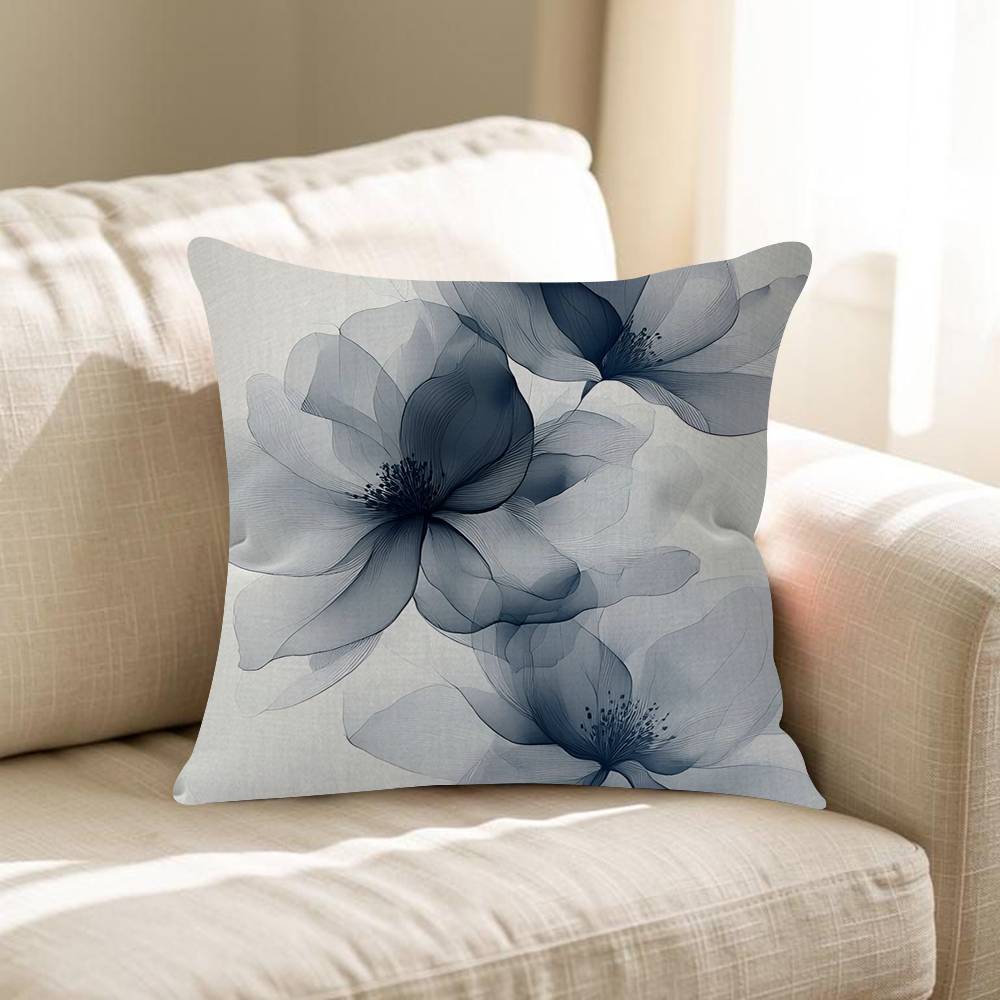 Splashing Ink Flower Pillow Anime Pillow Sofa Bed Head Pillow Cover Cushion Cover 45x45 Cm Fashion