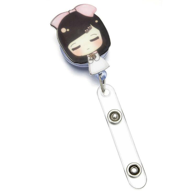 Retractable Badge Reel Nurse Exhibition ID Name Card Holder Office Supplies