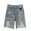Pantaloni da Donna di Media Lunghezza Moda Europea e Americana Fai da Te