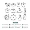 12 Bucăți Forme de Prăjituri Halloween Oțel Inoxidabil Desene Animate Formă de Prăjituri Formă în Formă de Liliac Formă de Copt Ustensile de Copt Bucătărie