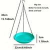 Dual-Purpose Outdoor Bird Feeder & Bird Bath, Hanging Water Dispenser for Garden & Courtyard, Ideal for Bird Watching & Feeding
