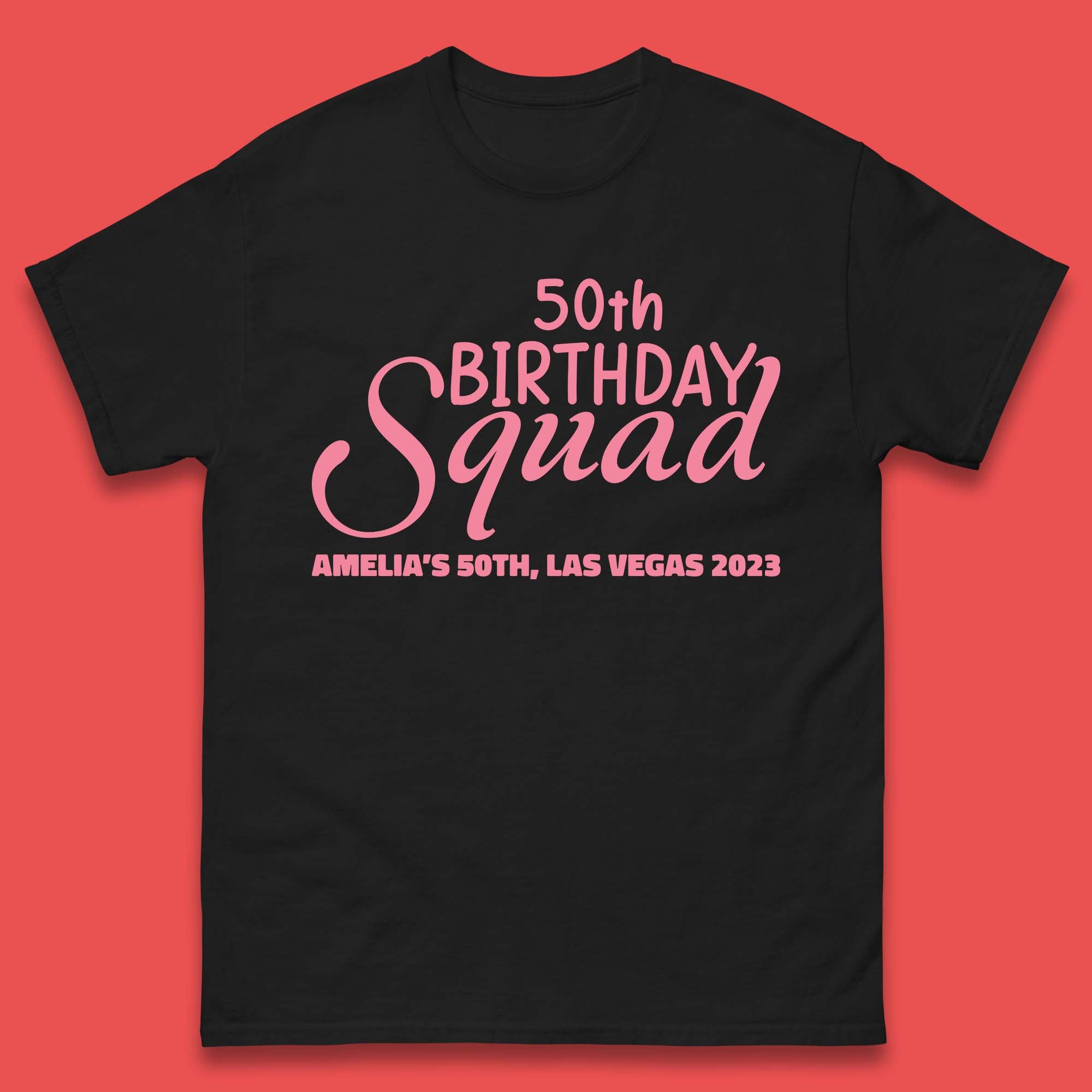 

Personalised Birthday Squad Custom Birthday Year Your Name City And Year Birthday Party Mens Tee Top S