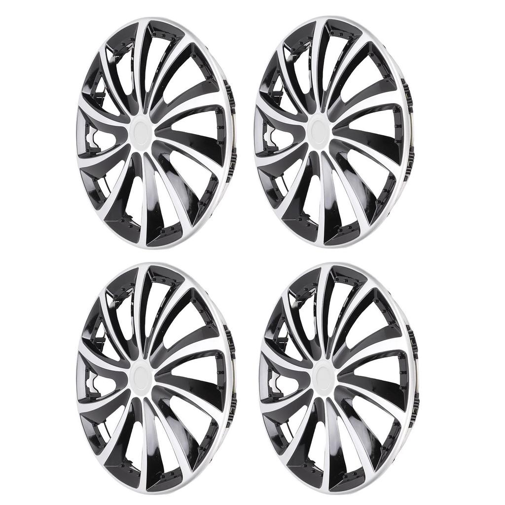 4 Piezas 14 Pulgadas Cubo Completo Aspecto Elegante Se Ajusta a Rueda R14 Cubierta para la Mayoría de Coches Camionetas SUV