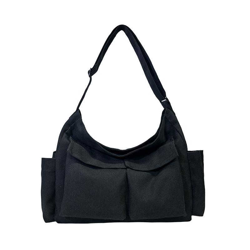 Stilvolle Retro-Tragetasche mit großem Fassungsvermögen für Damen und Herren, lässig für Reisen, in Schwarz, Grün, Creme, Braun