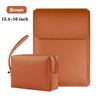 Multipurpose Laptop Sleeve 13/14/15/16 Inch With Bracket Waterproof Laptop Bag Laptop Case Macbook Sleeve Air Pro PU Leather