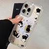 Bracelet Chain Phone Case For iPhone 17 16 15 13 14 for 17Air 17 12 14 16 Pro 17 14 16 Pro Max Sparking Diamond Cute Pattern Hard Cover With Lanyard