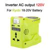 Portable Inverter 200W AC For Dewalt For Makita/Bosch/Milwaukee/Ryobi 18V Battery 120-220V Modified Sine Wave Power Adapter USB