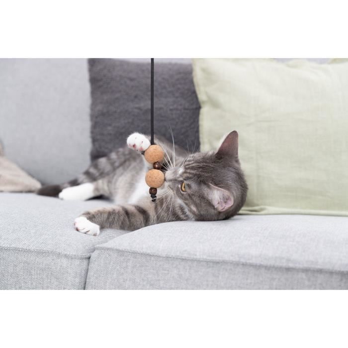 Canne À Pêche Pour Chat - Trixie - CityStyle - Boules En Bois/feutre - Taille Unique - Mixte