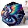 1pc Dragon with Vibrant Colors and Majestic Wings Automatic Open/CloseUmbrella,Compact Umbrella for Men & Women Day Gift.C076