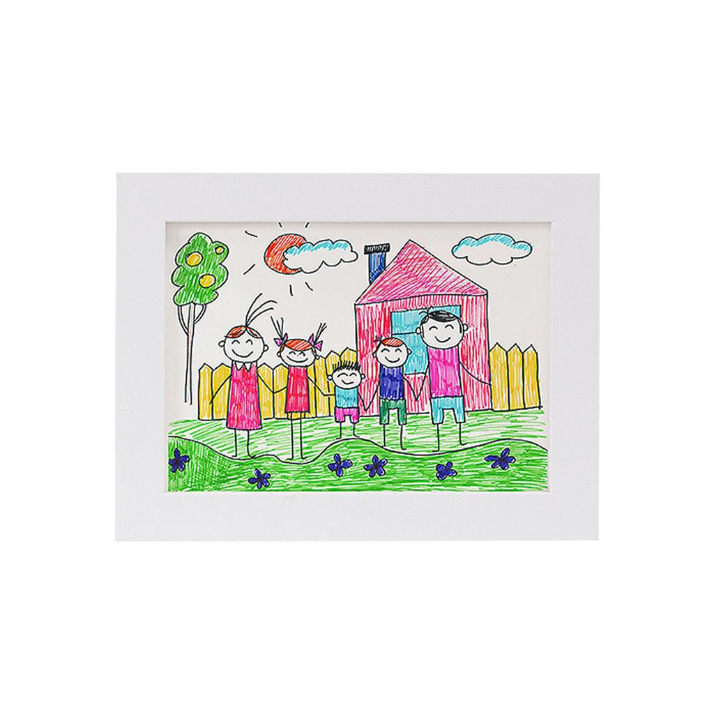 50 Wooden Art Frames | Interchangeable Storage Boxes, Classic Horizontal Magnetic Frames For Children's Drawings, Family Photos, And Artwork