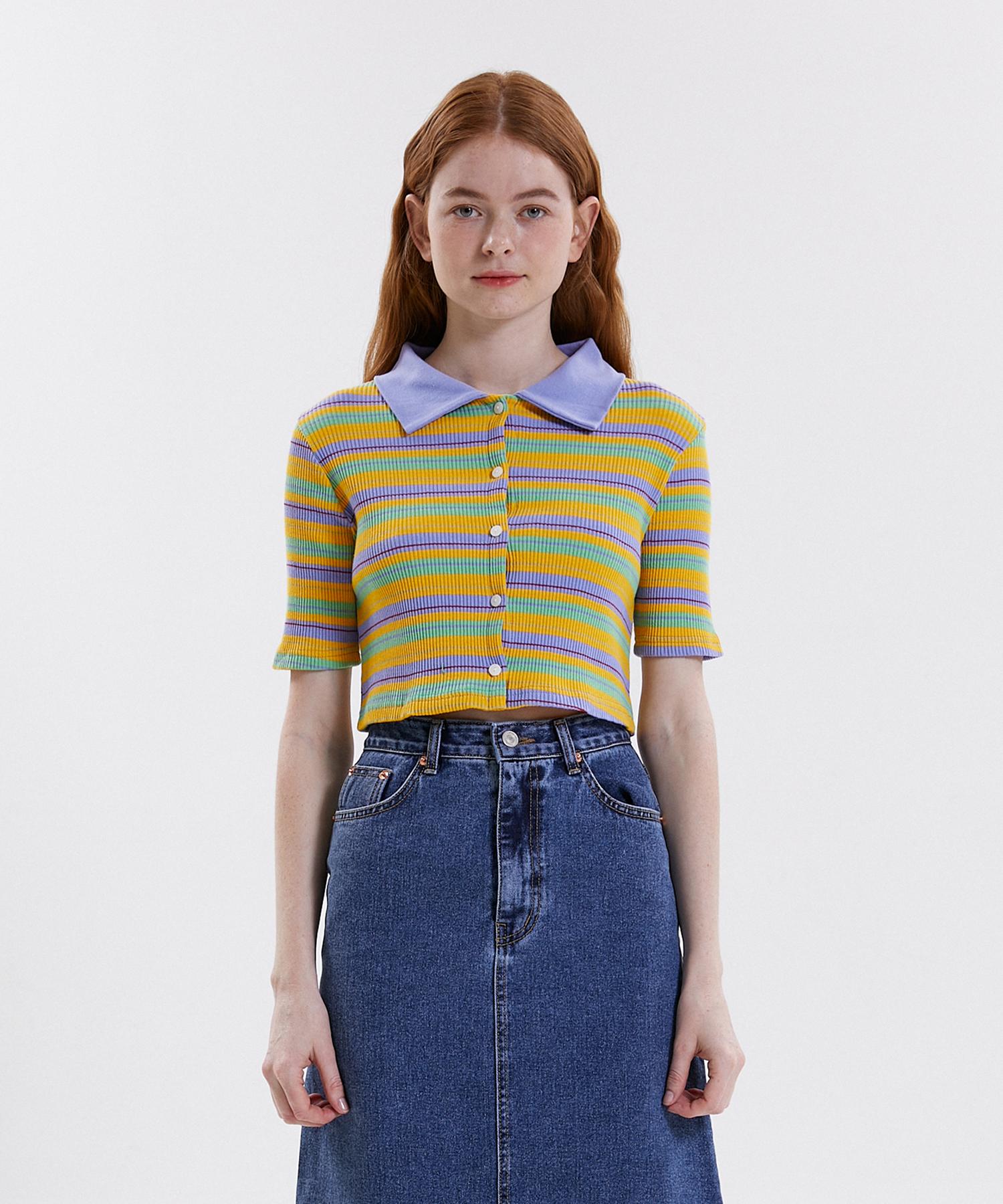 Pink Pineapple Mio Color Shirt_Yellow Yellow/Free