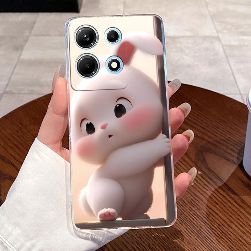 For Infinix Note 30 Case X6833B X6716B X6711 Note30 5G Lovely Cartoon Transparent Soft TPU Phone Case For Infinix Note 30 Cover