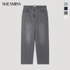 [She S miSS] Back Banding Wide Baggy Denim pantS SSmSlp22060