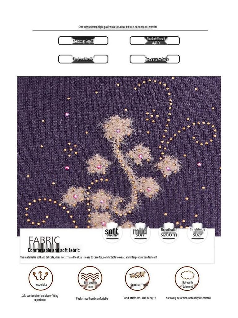 Women's Fleece-Lined Winter Knitted Sweater
