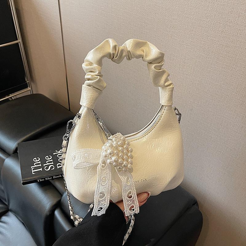 Dumpling bag women's new summer versatile chain messenger bag pleated portable small bag tide